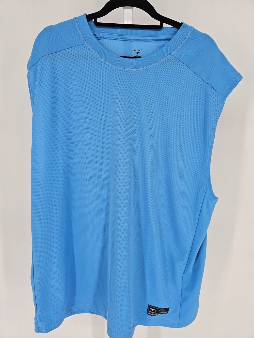 Cheetah Athletics Mens Sz XXL Sleeveless Mesh Athletic Tank Top Light Blue
